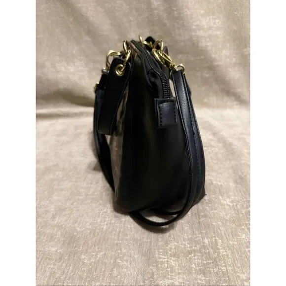 Betsey Johnson Black and Gold Starry Satchel - Picture 6 of 14